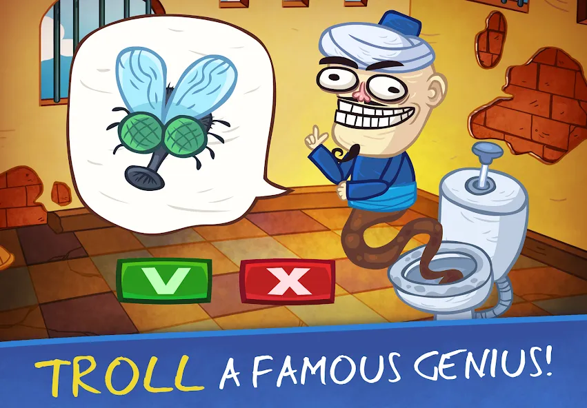Troll Face Quest: VideoGames 2 (Тролль Фейс Квест Видеоигры 2) МОД/Взлом [Меню, Бесконечные монеты и Открытые уровни] Screenshot 1