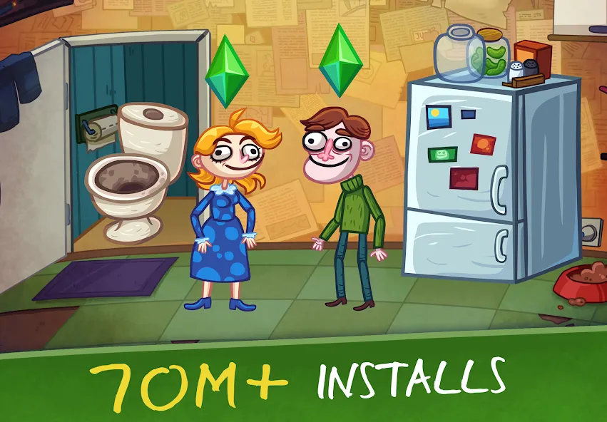 Troll Face Quest: VideoGames 2 (Тролль Фейс Квест Видеоигры 2) МОД/Взлом [Меню, Бесконечные монеты и Открытые уровни] Screenshot 5