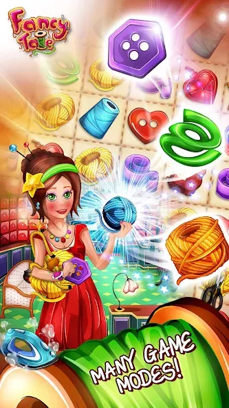 Fancy Tale:Fashion Puzzle Game (Фэнси Тейл) МОД/Взлом [Меню, Бесконечные монеты и Открытые уровни] Screenshot 2
