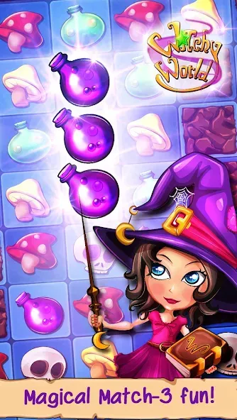 Witchy World (Уитчи Ворлд) МОД/Взлом [Много монет, Открытые уровни и Мега MOD] Screenshot 1