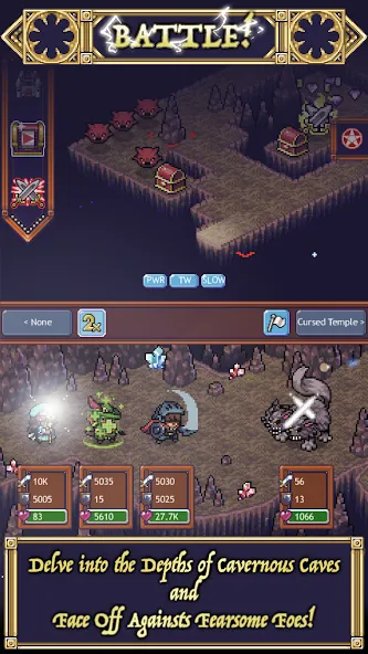 Cave Heroes:Idle Dungeon RPG (Кейв Хероес) МОД/Взлом [Много денег, Монет и Все открыто] Screenshot 1