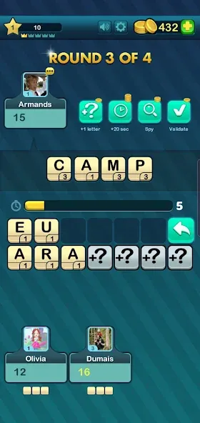 Word Battle (Уорд Баттл) МОД/Взлом [Все открыто, Дополнительные деньги и Меню MOD] Screenshot 1