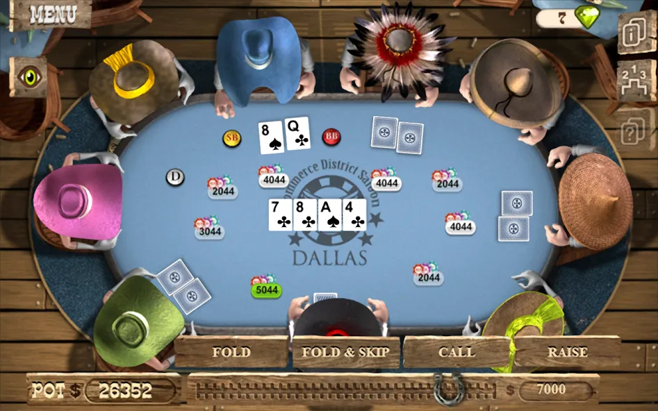 Governor of Poker 2 - Offline МОД/Взлом [Много монет, Открытые уровни и Мега MOD] Screenshot 5