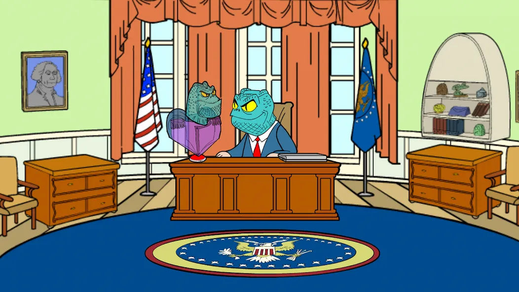 Obama Pigsaw: Alien Invasion (Обама Джигтрап) МОД/Взлом [Много денег, Монет и Все открыто] Screenshot 2