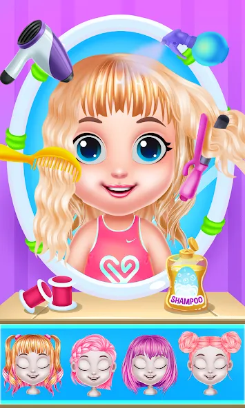Baby Girl Caring Pinky Style (Беби Грл Керинг Пинки Стайл) МОД/Взлом [Деньги, Монеты и Меню MOD] Screenshot 2
