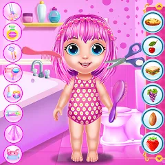 Скачать Взломанная Baby Girl Caring Pinky Style на Андроид (Все открыто)