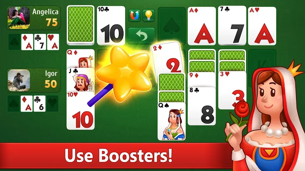 Klondike Solitaire card game МОД/Взлом [Деньги, Монеты и Меню MOD] Screenshot 3