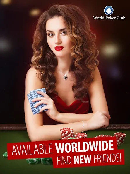 Poker Games: World Poker Club (Покер Гейм) МОД/Взлом [Много монет, Открытые уровни и Мега MOD] Screenshot 1