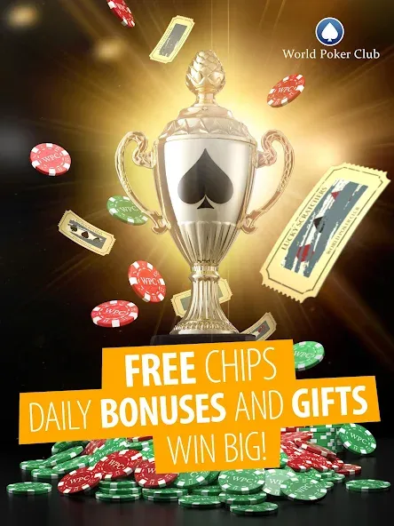 Poker Games: World Poker Club (Покер Гейм) МОД/Взлом [Много монет, Открытые уровни и Мега MOD] Screenshot 4