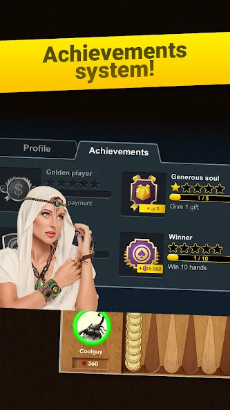 Backgammon Long Arena МОД/Взлом [Меню, Бесконечные монеты и Открытые уровни] Screenshot 4