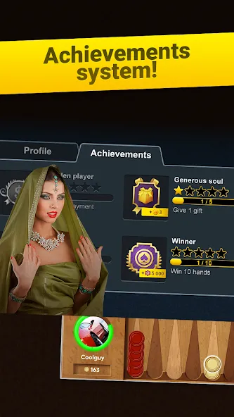 Backgammon Short Arena МОД/Взлом [Меню, Бесконечные монеты и Открытые уровни] Screenshot 4