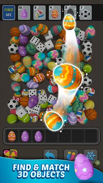 Triple Find - Match Triple 3D (Трипл Файнд) МОД/Взлом [Много монет, Открытые уровни и Мега MOD] Screenshot 1