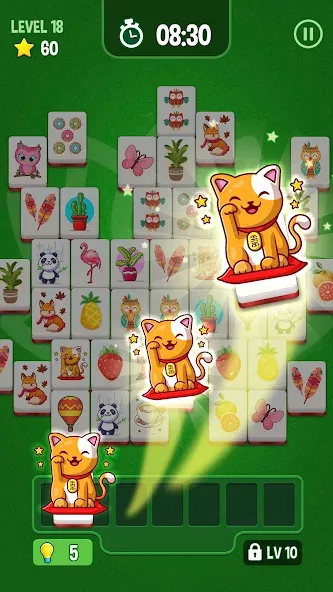 Mahjong Triple 3D -Tile Match (Маджонг Трипл 3Д) МОД/Взлом [Много денег, Монет и Все открыто] Screenshot 3