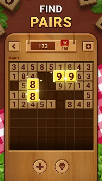 Woodber - Classic Number Game (Вудбер) МОД/Взлом [Много монет, Открытые уровни и Мега MOD] Screenshot 1