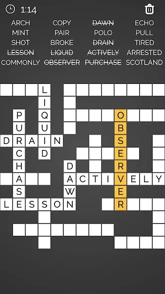Crossword : Word Fill МОД/Взлом [Много монет, Открытые уровни и Мега MOD] Screenshot 5