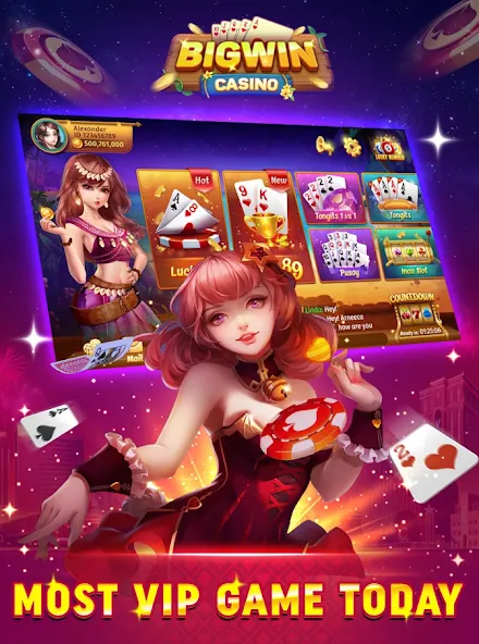 Bigwin - Slot Casino Online (Бигвин) МОД/Взлом [Все открыто, Дополнительные деньги и Меню MOD] Screenshot 2