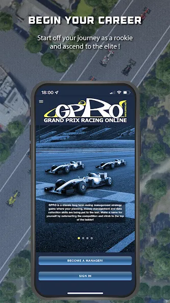 GPRO - Classic racing manager (ГПРО) МОД/Взлом [Все открыто, Дополнительные деньги и Меню MOD] Screenshot 1
