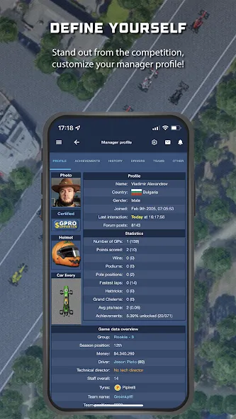GPRO - Classic racing manager (ГПРО) МОД/Взлом [Все открыто, Дополнительные деньги и Меню MOD] Screenshot 2