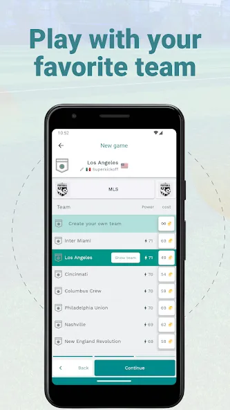 Superkickoff - Soccer manager (уперкикофф) МОД/Взлом [Меню, Бесконечные монеты и Открытые уровни] Screenshot 1