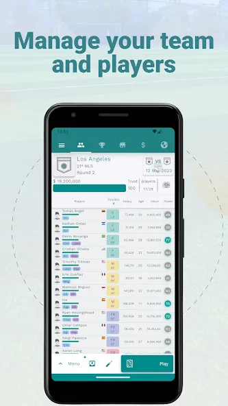 Superkickoff - Soccer manager (уперкикофф) МОД/Взлом [Меню, Бесконечные монеты и Открытые уровни] Screenshot 3