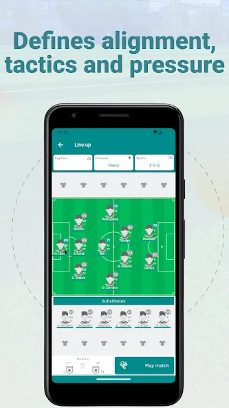 Superkickoff - Soccer manager (уперкикофф) МОД/Взлом [Меню, Бесконечные монеты и Открытые уровни] Screenshot 5