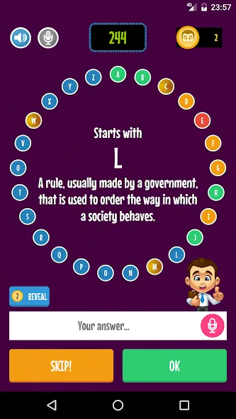 Alphabet Game (Пасапалабра) МОД/Взлом [Много монет, Открытые уровни и Мега MOD] Screenshot 2
