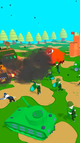 Island Warfare 3D: Guns' Land (Айленд Ворфер) МОД/Взлом [Все открыто, Дополнительные деньги и Меню MOD] Screenshot 4