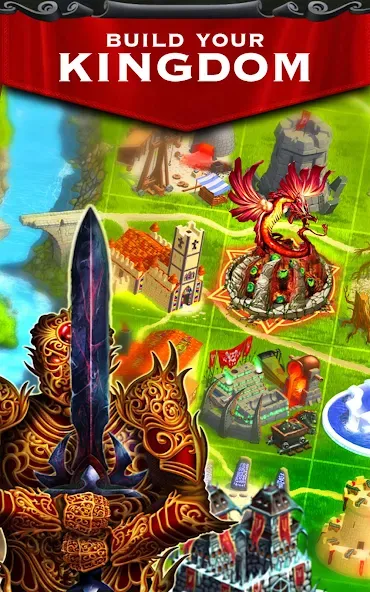 Kingdoms at War: Hardcore PVP (Кингдомс ат Вар) МОД/Взлом [Деньги, Монеты и Меню MOD] Screenshot 1