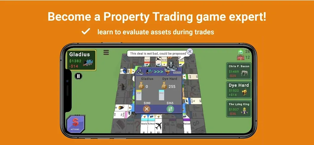 Quadropoly - Monopolist Tycoon МОД/Взлом [Меню, Бесконечные монеты и Открытые уровни] Screenshot 5