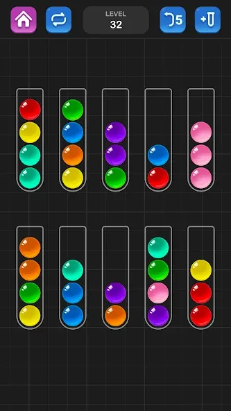Ball Sort Puzzle - Color Game МОД/Взлом [Деньги, Монеты и Меню MOD] Screenshot 4