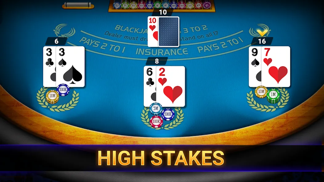 Blackjack 21: online casino (Блэкджек 21) МОД/Взлом [Все открыто, Дополнительные деньги и Меню MOD] Screenshot 2