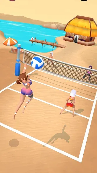 Beach Volleyball Game (Бичволлейбол игра) МОД/Взлом [Все открыто, Дополнительные деньги и Меню MOD] Screenshot 1