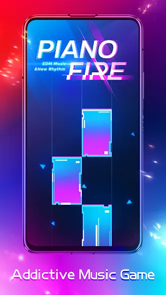 Piano Fire: Edm Music & Piano (Пиано Файр) МОД/Взлом [Бесконечные деньги, Монеты и Мега MOD] Screenshot 1