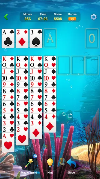 Solitaire - Classic Card Games МОД/Взлом [Бесконечные деньги, Монеты и Мега MOD] Screenshot 2