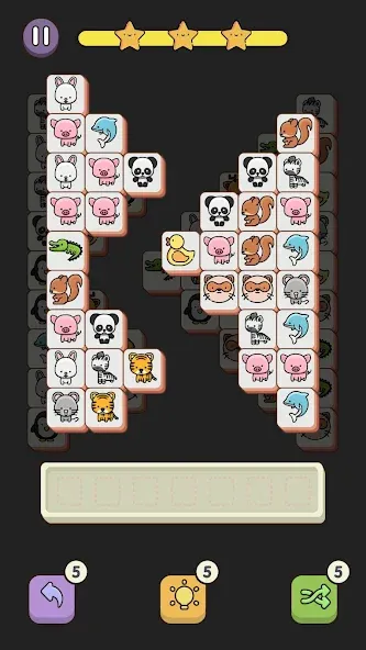 Match 3 Animal - Zen Puzzle (Матч 3 Животное) МОД/Взлом [Меню, Бесконечные монеты и Открытые уровни] Screenshot 1