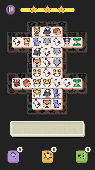 Match 3 Animal - Zen Puzzle (Матч 3 Животное) МОД/Взлом [Меню, Бесконечные монеты и Открытые уровни] Screenshot 3