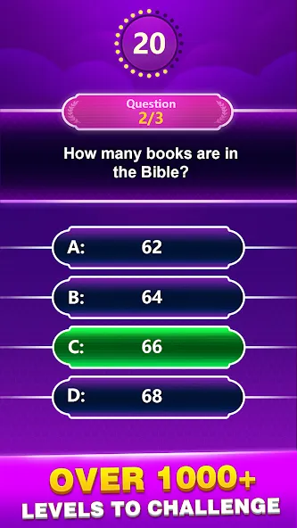 Bible Trivia - Word Quiz Game (Библейская викторина) МОД/Взлом [Деньги, Монеты и Меню MOD] Screenshot 2