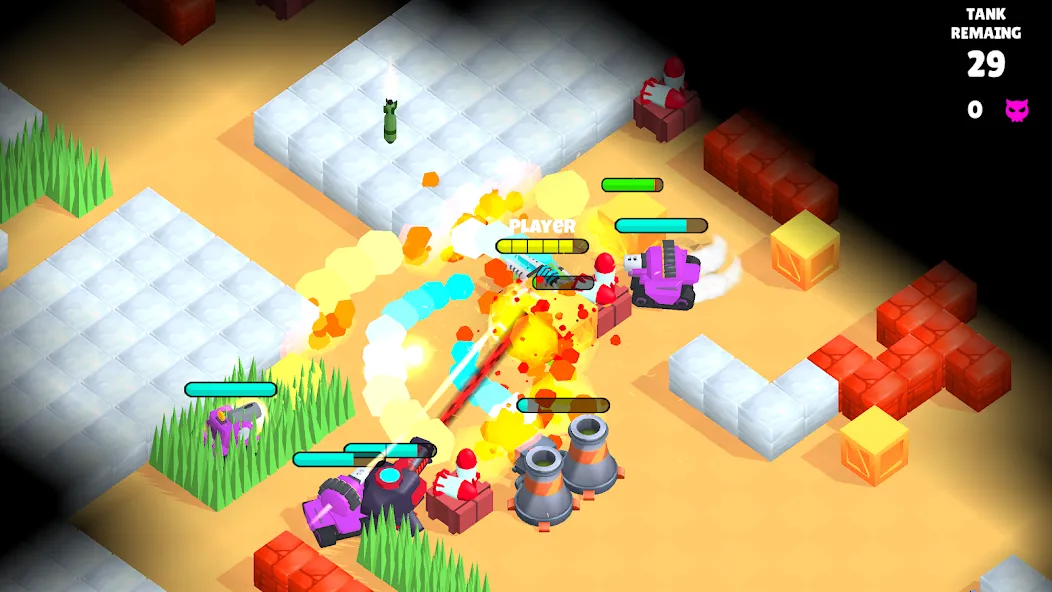 Super Tank Hero (Танковые сражения ) МОД/Взлом [Много монет, Открытые уровни и Мега MOD] Screenshot 2