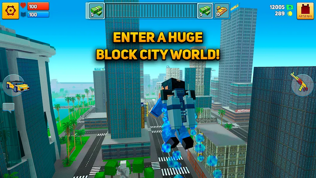 Block City Wars: Pixel Shooter (Блок Сити Варс) МОД/Взлом [Бесконечные деньги, Монеты и Мега MOD] Screenshot 2