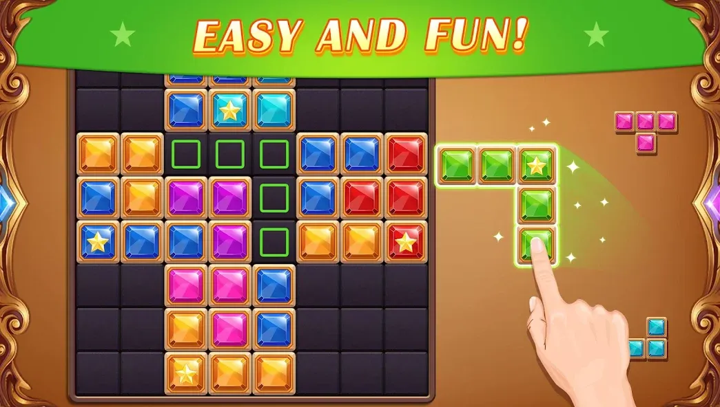 Block Puzzle: Diamond Star МОД/Взлом [Много монет, Открытые уровни и Мега MOD] Screenshot 3
