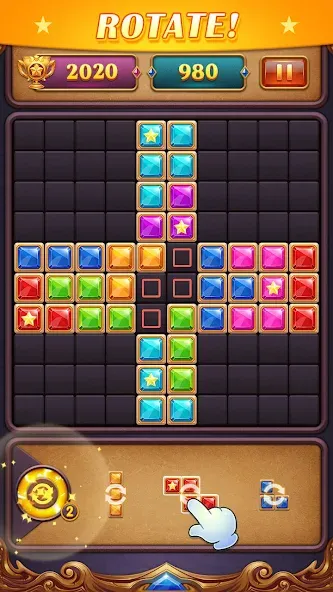 Block Puzzle: Diamond Star МОД/Взлом [Много монет, Открытые уровни и Мега MOD] Screenshot 5