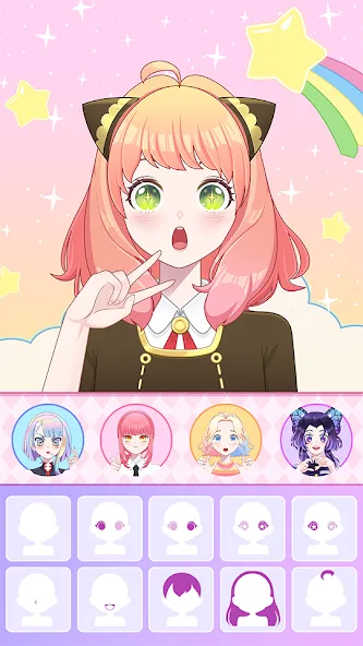 Anime Avatar Maker ASMR (Аниме Аватар Мейкер АСМР) МОД/Взлом [Много денег, Монет и Все открыто] Screenshot 4