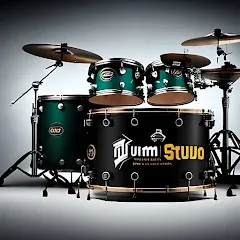 Скачать Взломанная Drum Studio: Bateria Virtual на Андроид (Все Премиум Наборы Разблокированы)