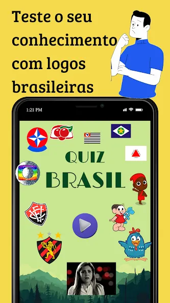 Quiz Brasil (Квиз Бразилия) МОД/Взлом [Все открыто, Дополнительные деньги и Меню MOD] Screenshot 1
