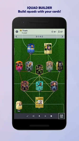 UT Card Builder 24 (ФУТ Кард Билдер 23) МОД/Взлом [Много монет, Открытые уровни и Мега MOD] Screenshot 3
