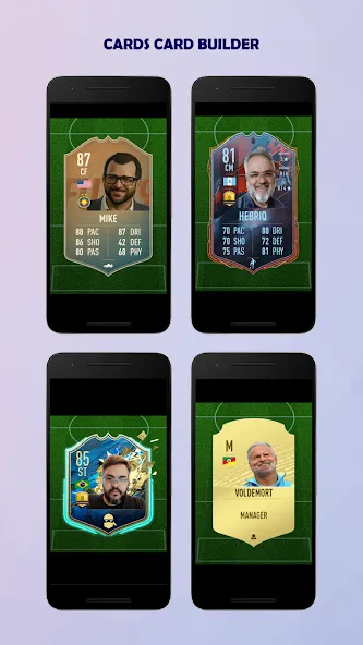 UT Card Builder 24 (ФУТ Кард Билдер 23) МОД/Взлом [Много монет, Открытые уровни и Мега MOD] Screenshot 4