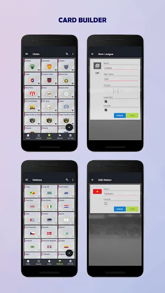 UT Card Builder 24 (ФУТ Кард Билдер 23) МОД/Взлом [Много монет, Открытые уровни и Мега MOD] Screenshot 5
