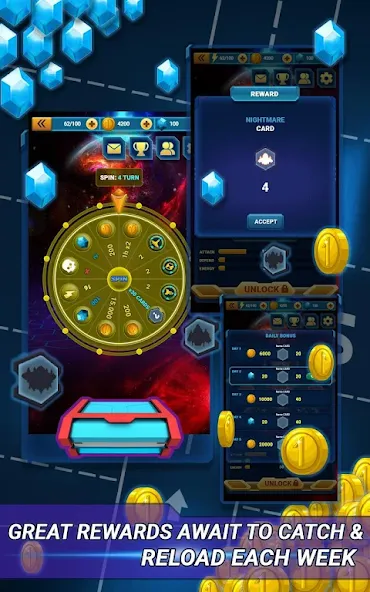 Skyforce Invaders (Скаифорс Инвейдерс) МОД/Взлом [Все открыто, Дополнительные деньги и Меню MOD] Screenshot 5