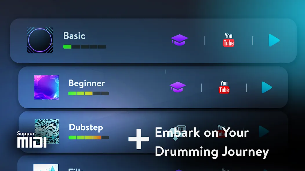 Real Drum: electronic drums (Риал драм) МОД/Взлом [Все открыто, Дополнительные деньги и Меню MOD] Screenshot 3