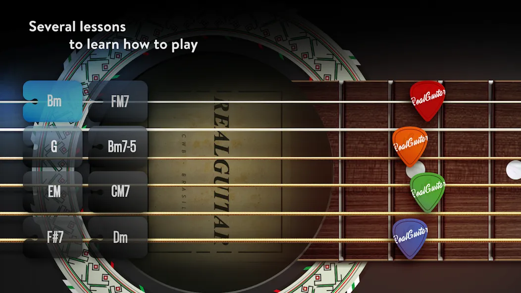 Real Guitar: lessons & chords (Реал Гитар) МОД/Взлом [Деньги, Монеты и Меню MOD] Screenshot 2